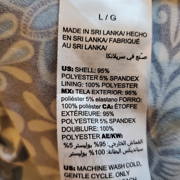 Soma Blue and White Floral Dress - Picture 5 of 5